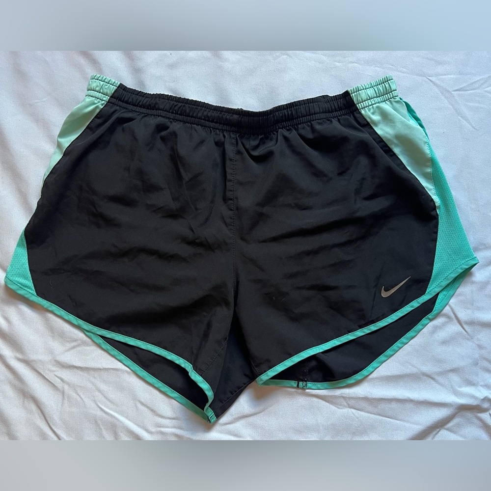 Nike black & blue running shorts